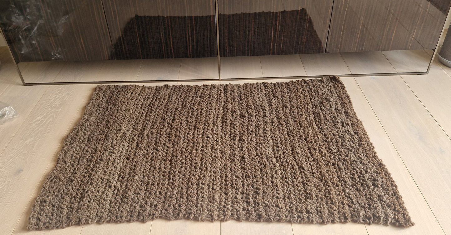 100% UK Alpaca Blanket/Throw - GROOVY SAND