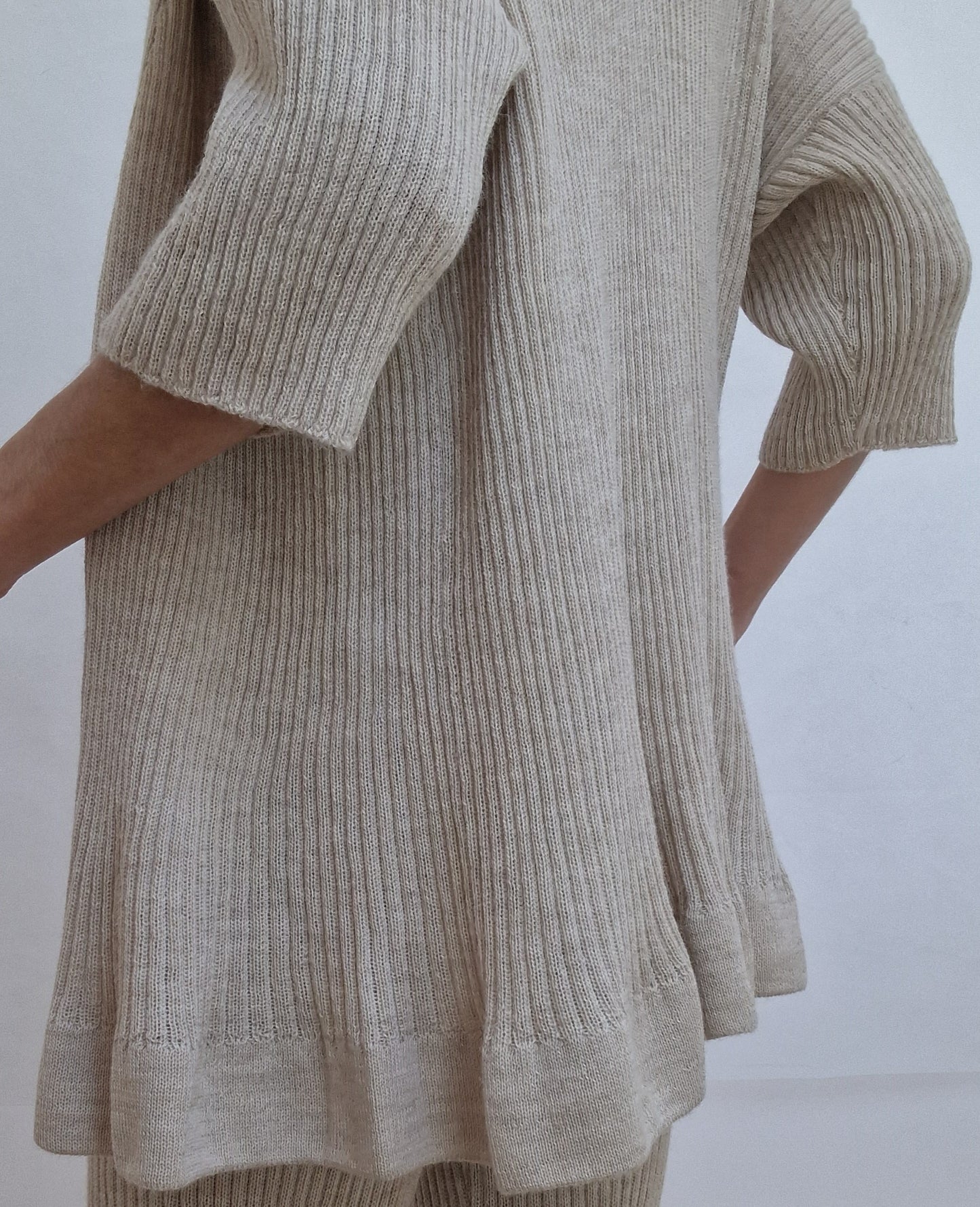 Alpaca Cardigan - Light Mix