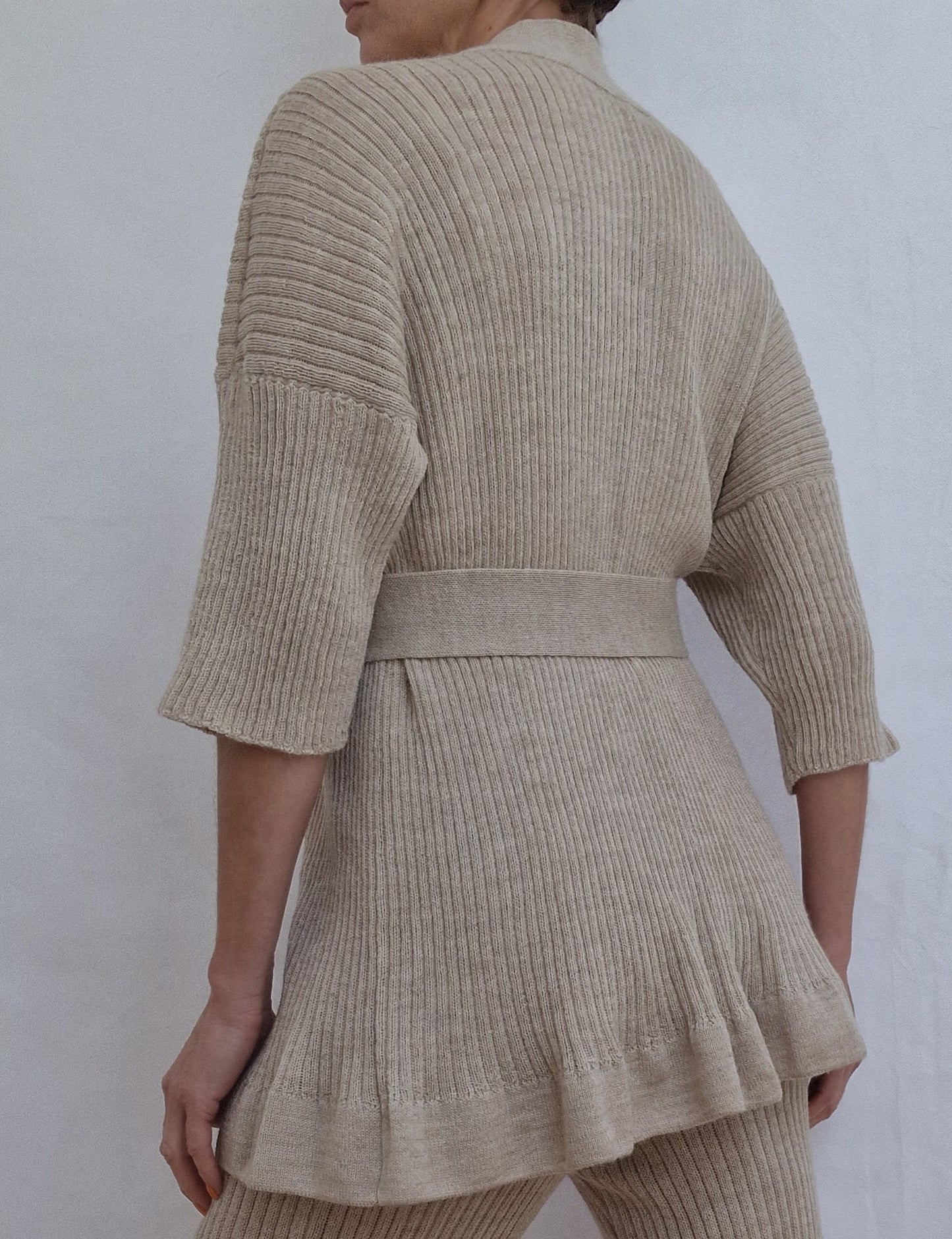 Alpaca Cardigan - Light Mix