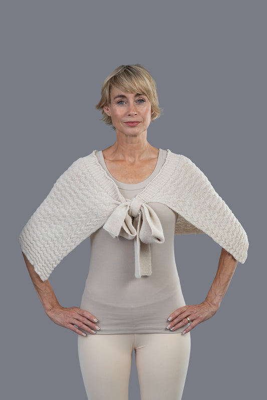 Alpaca Capelet - Cream